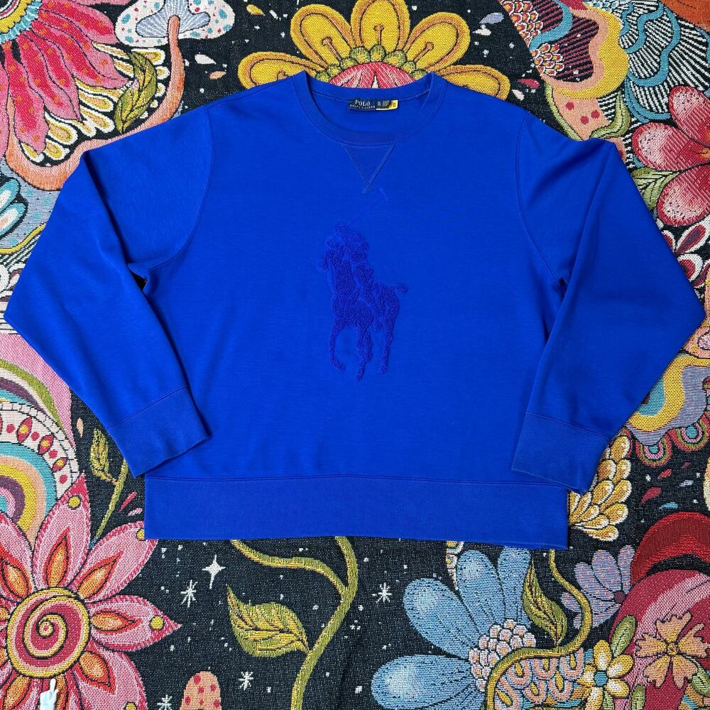 Polo Ralph Lauren Embroidered Big Pony Pullover Sweatshirt Preppy Heritage XL